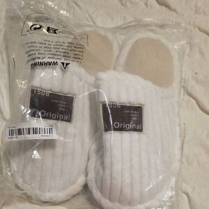 White Women's Slippers Other Sizes Available